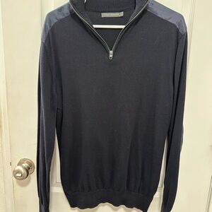 French Connection Navy Zip Up Sweater
